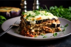 Eggplant lasagnas. Generate Ai Product Image 1