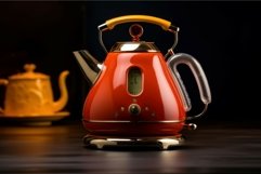 Retro Electric vintage kettle. Generate Ai Product Image 1