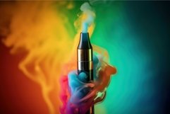 Colorful electronic cigarette. Generate Ai Product Image 1