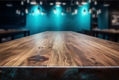 Empty wooden counter. Generate Ai Product Image 1