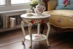 English tea table. Generate Ai Product Image 1