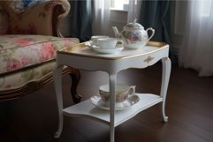 English tea table room. Generate Ai Product Image 1