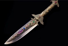 Exotic short sword blade. Generate Ai Product Image 1