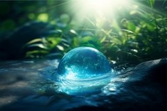Fantasy water sphere. Generate AI Product Image 1