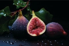 Fig on black background Product Image 1