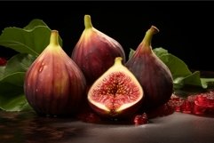 Fig on black background Product Image 1