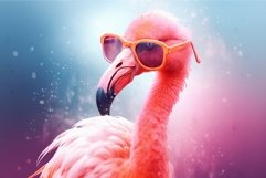 Flamingo pink glasses. Generate Ai Product Image 1