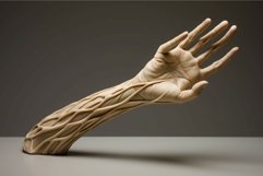 Flexible 3d human hand. Generate ai Product Image 1