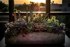 Floral arrangements gardening succulent beauty. Generate Ai Product Image 1