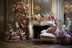 Stylish Flowers glamorous interior. Generate Ai Product Image 1