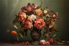 Vibrant Flowers vintage bouquet. Generate Ai Product Image 1