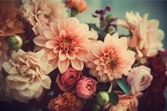 Flowers vintage bouquet art. Generate Ai Product Image 1
