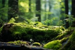 Tranquil Forest moss nature. Generate Ai Product Image 1