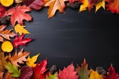 Tranquil frame autumn leaves forest. Generate Ai Product Image 1