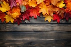 Serene frame autumn leaves forest. Generate Ai Product Image 1