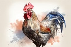 French cock colorful. Generate AI Product Image 1