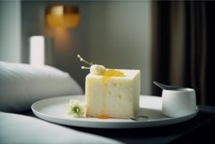 Freshly chiffon cake soft pastry. Generate Ai Product Image 1