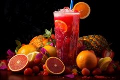 Tangy Fruit frizzle juice. Generate Ai Product Image 1