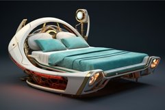Futuristic bed scanner. Generate Ai Product Image 1