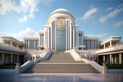 Futuristic architecture. Generate Ai Product Image 1