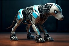 Robot dog head. Generate Ai Product Image 1