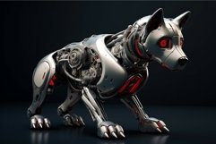Innovative Robot dog head. Generate Ai Product Image 1