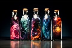 Elusive Galaxy bottle dust. Generate Ai Product Image 1