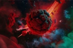 Galaxy explosion. Generate Ai Product Image 1