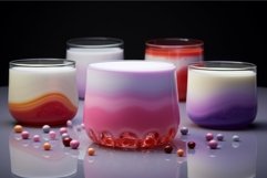 Glasses jelly milk. Generate Ai Product Image 1