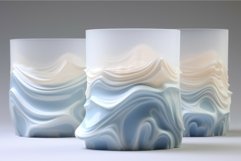 Translucent Glasses jelly milk. Generate Ai Product Image 1