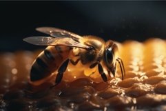 Honeycomb honey bee. Generate Ai Product Image 1