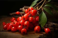 Goji berries on black background Product Image 1