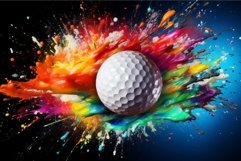 Portable Golf ball. Generate Ai Product Image 1