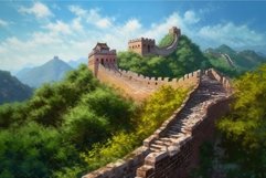 Great wall China. Generate ai Product Image 1