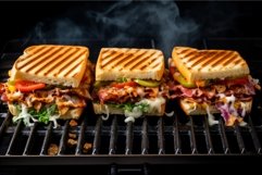 Crispy Grill maker sandwiches. Generate Ai Product Image 1