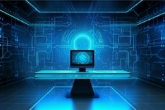 Hacker background. Generate Ai Product Image 1