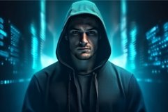 Hacker mockup background. Generate Ai Product Image 1