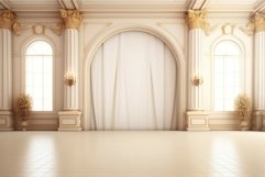 Polished Hotel hall floor. Generate Ai Product Image 1