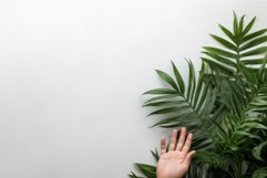 Intricate Hand background. Generate Ai Product Image 1