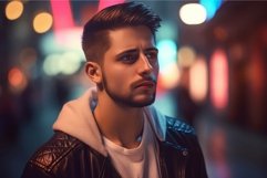 Handsome guy street. Generate Ai Product Image 1
