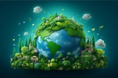 Hopeful Happy earth day. Generate Ai Product Image 1