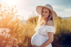Happy pregnant woman. Generate Ai Product Image 1