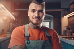Happy professional plumber. Generate Ai Product Image 1