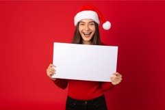 Happy woman santa. Generate Ai Product Image 1