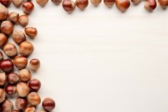 Hazelnut mockup background. Generate ai Product Image 1