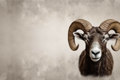 Adorable Head cute ram nature. Generate Ai Product Image 1