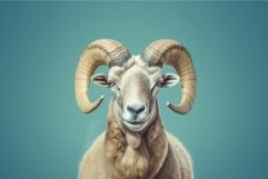Head cute ram. Generate Ai Product Image 1