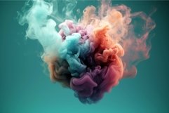 Heart shaped in smoke. Generate Ai Product Image 1