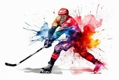 Hockey player shot. Generate Ai Product Image 1