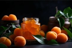 Homemade marmalade apricot. Generate ai Product Image 1